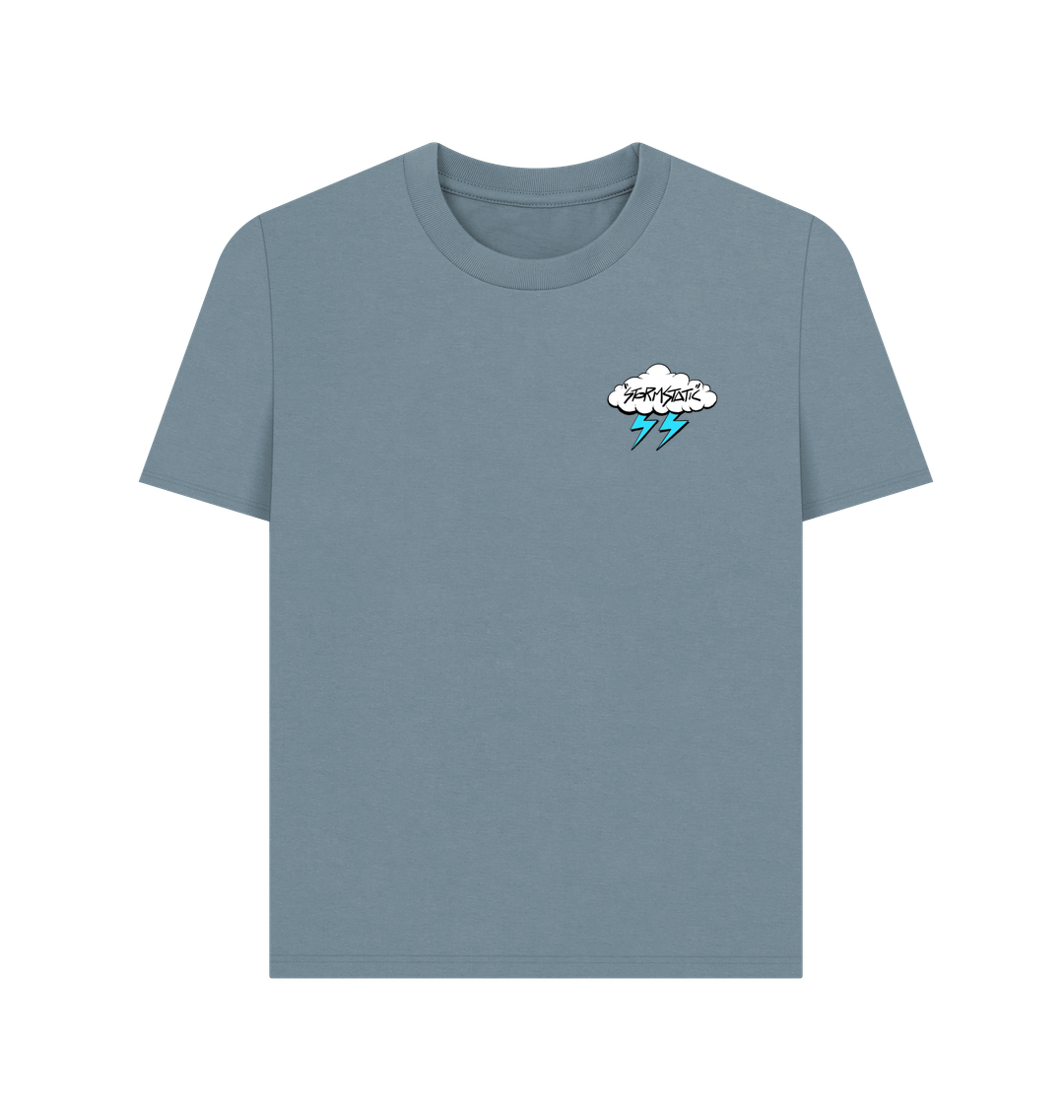 Stone Blue Printed T-shirt